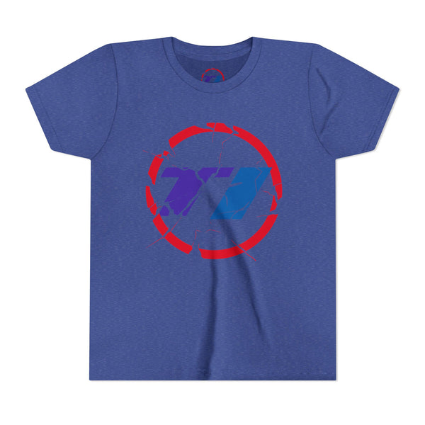 TI Youth Short Sleeve Tee - Cool Cracked Logo Design