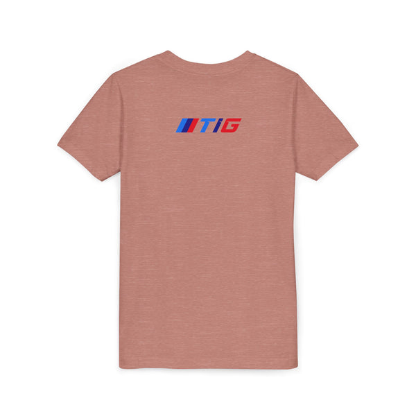 TI Youth Short Sleeve Tee - Cool Cracked Logo Design