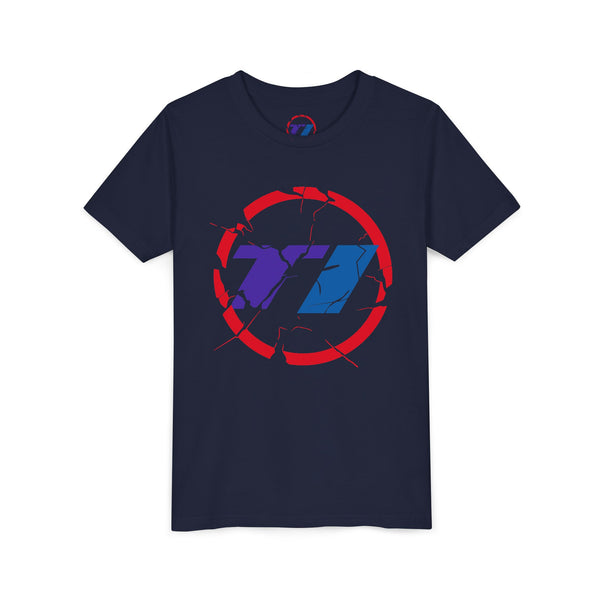 TI Youth Short Sleeve Tee - Cool Cracked Logo Design