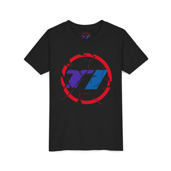 TI Youth Short Sleeve Tee - Cool Cracked Logo Design