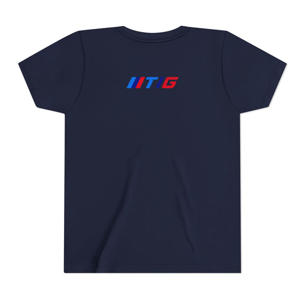 TI Youth Short Sleeve Tee - Cool Cracked Logo Design