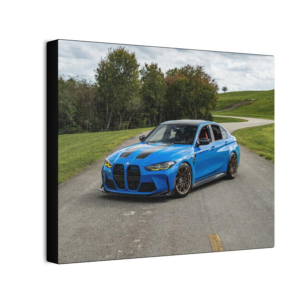 TIG M3 Voodoo Blue Car Canvas Wall Art