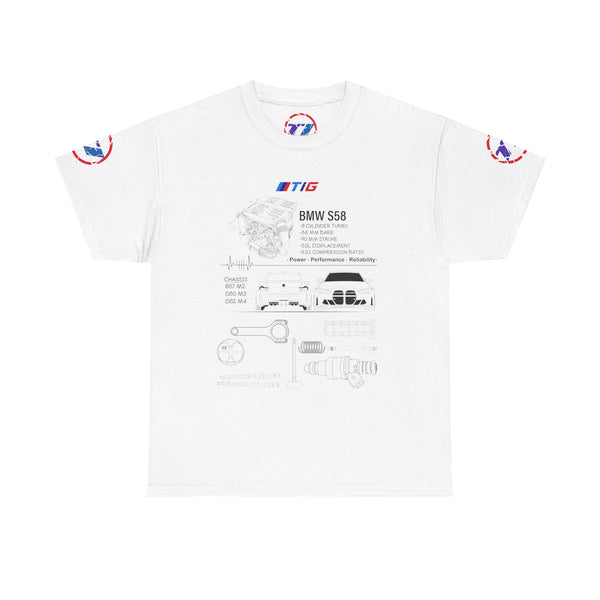 BMW S58 Engine Blueprint Tee