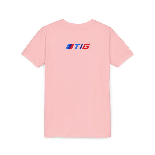 TI Youth Short Sleeve Tee - Cool Cracked Logo Design