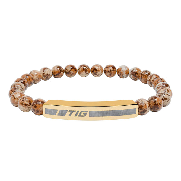 TIG Engraved Natural Stone Bracelet