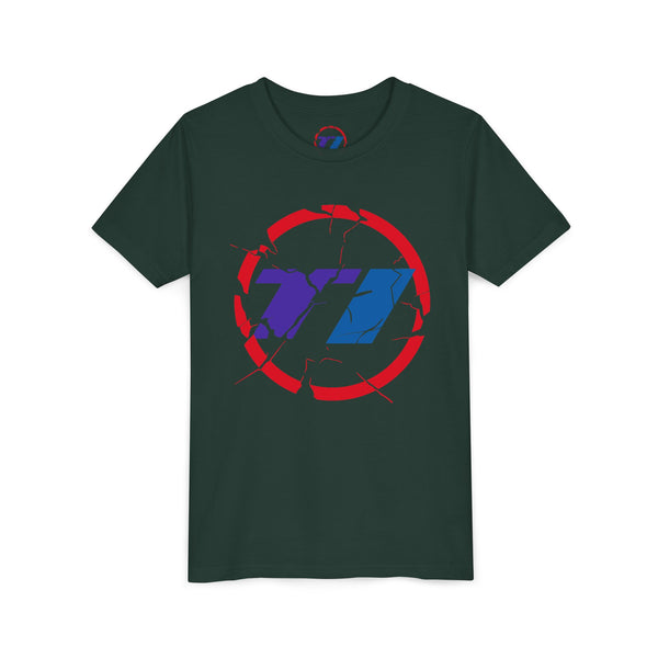 TI Youth Short Sleeve Tee - Cool Cracked Logo Design