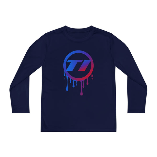 TI Dripping Logo Youth Long Sleeve Tee