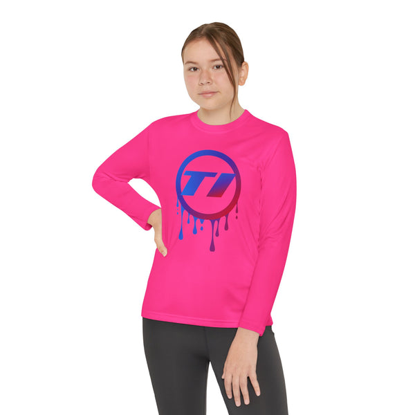 TI Dripping Logo Youth Long Sleeve Tee
