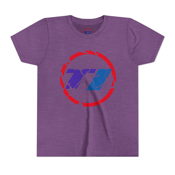 TI Youth Short Sleeve Tee - Cool Cracked Logo Design