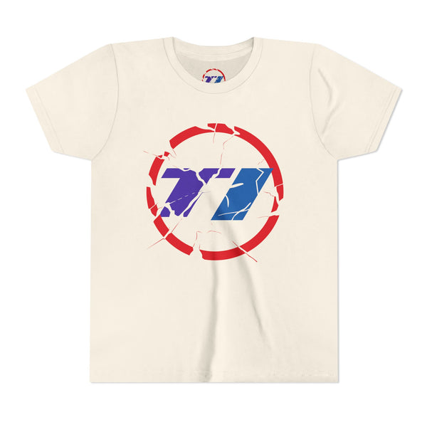 TI Youth Short Sleeve Tee - Cool Cracked Logo Design