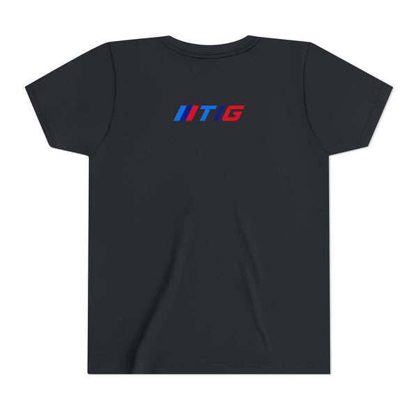 TI Youth Short Sleeve Tee - Cool Cracked Logo Design