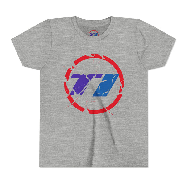 TI Youth Short Sleeve Tee - Cool Cracked Logo Design