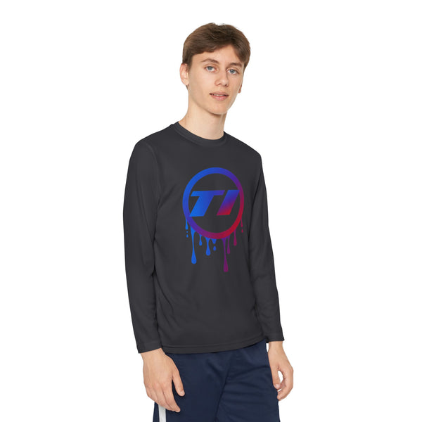TI Dripping Logo Youth Long Sleeve Tee