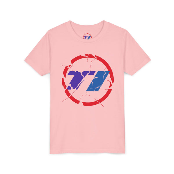 TI Youth Short Sleeve Tee - Cool Cracked Logo Design