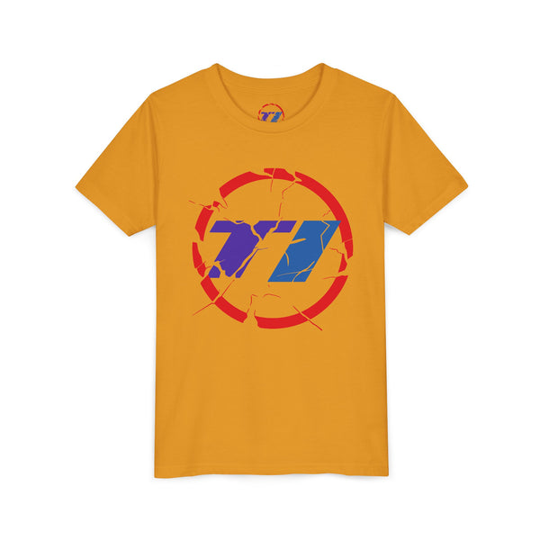 TI Youth Short Sleeve Tee - Cool Cracked Logo Design