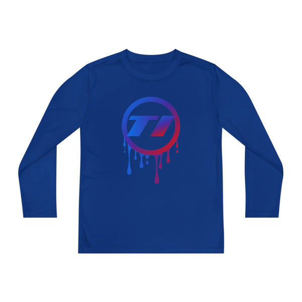 TI Dripping Logo Youth Long Sleeve Tee