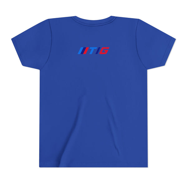 TI Youth Short Sleeve Tee - Cool Cracked Logo Design