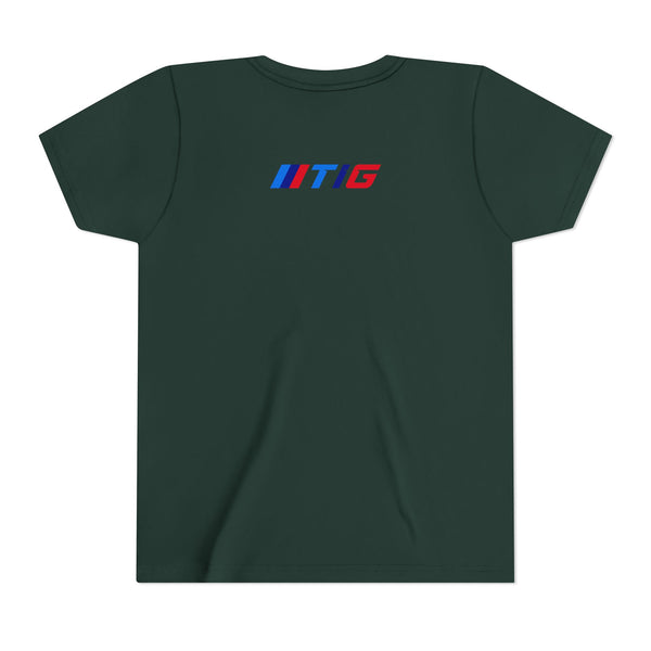 TI Youth Short Sleeve Tee - Cool Cracked Logo Design