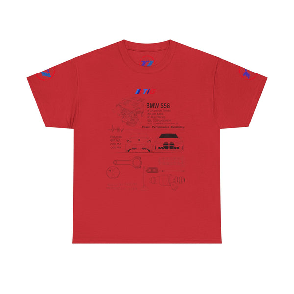 BMW S58 Engine Blueprint Tee