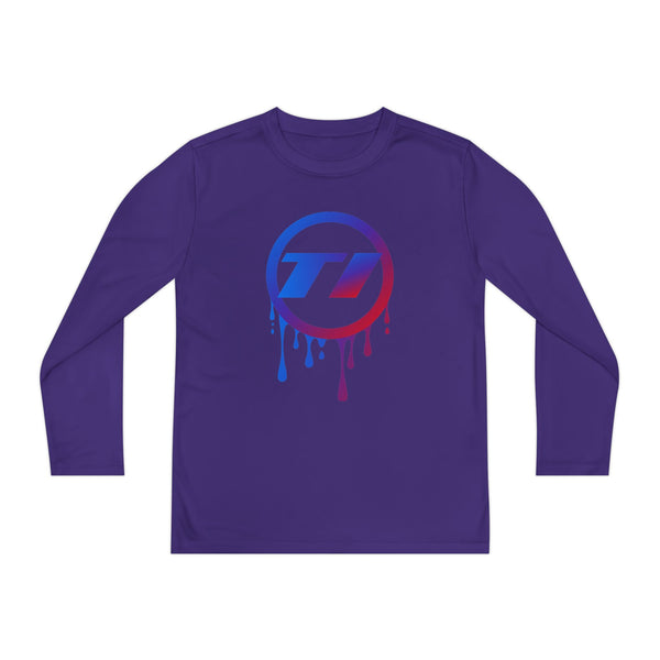 TI Dripping Logo Youth Long Sleeve Tee