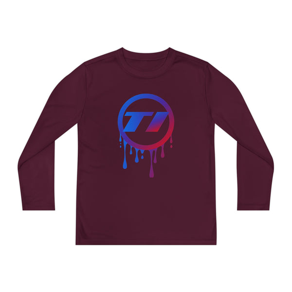 TI Dripping Logo Youth Long Sleeve Tee