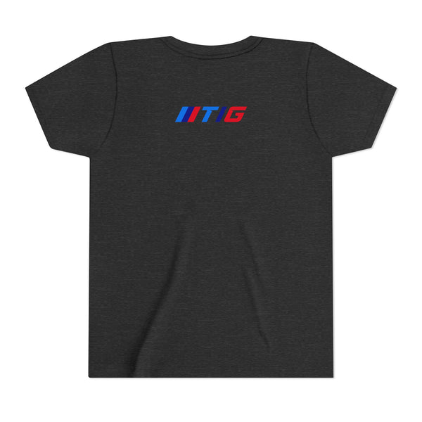 TI Youth Short Sleeve Tee - Cool Cracked Logo Design