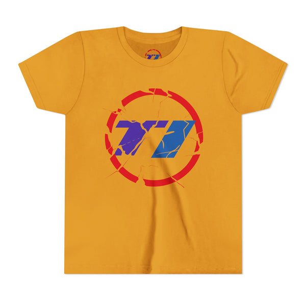 TI Youth Short Sleeve Tee - Cool Cracked Logo Design
