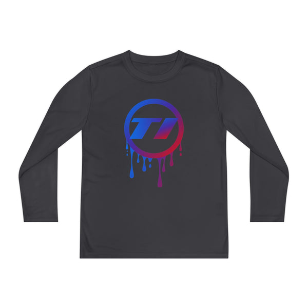 TI Dripping Logo Youth Long Sleeve Tee