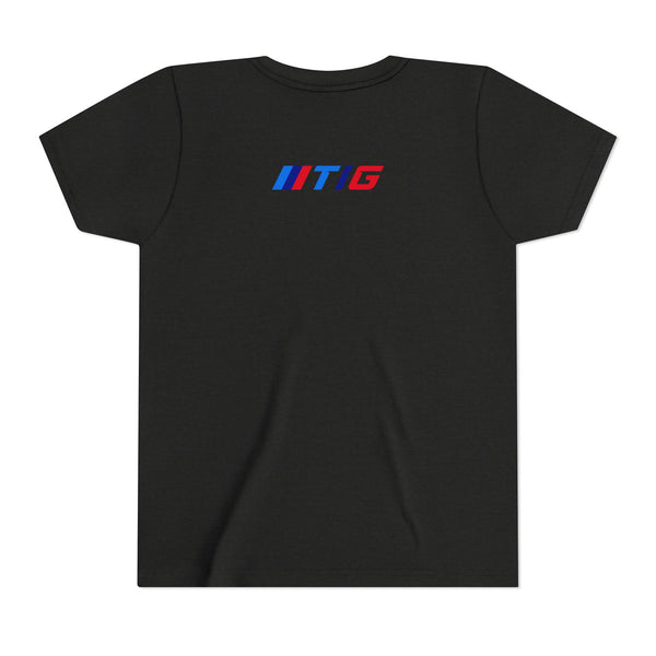 TI Youth Short Sleeve Tee - Cool Cracked Logo Design