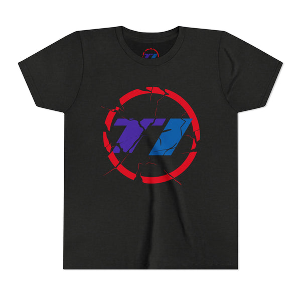 TI Youth Short Sleeve Tee - Cool Cracked Logo Design