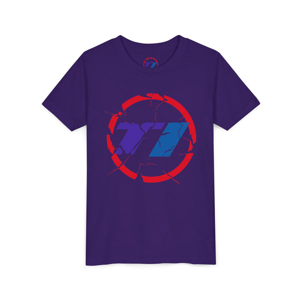 TI Youth Short Sleeve Tee - Cool Cracked Logo Design