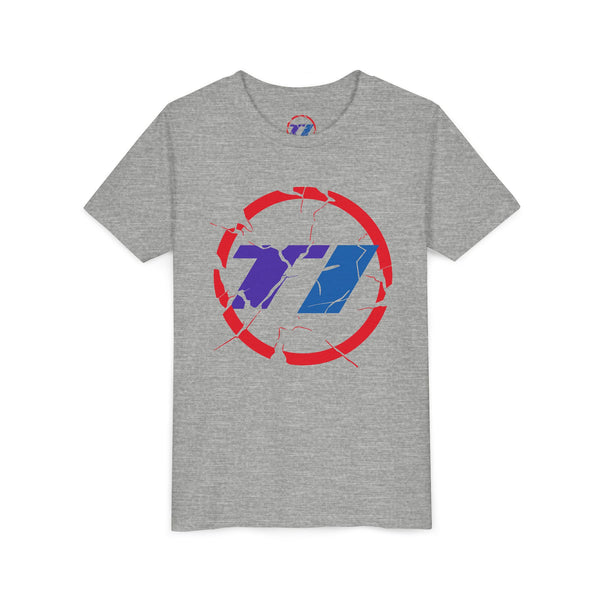TI Youth Short Sleeve Tee - Cool Cracked Logo Design