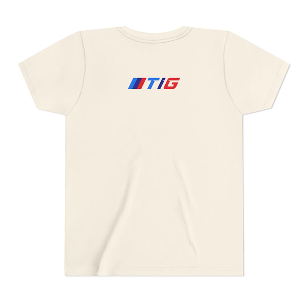 TI Youth Short Sleeve Tee - Cool Cracked Logo Design