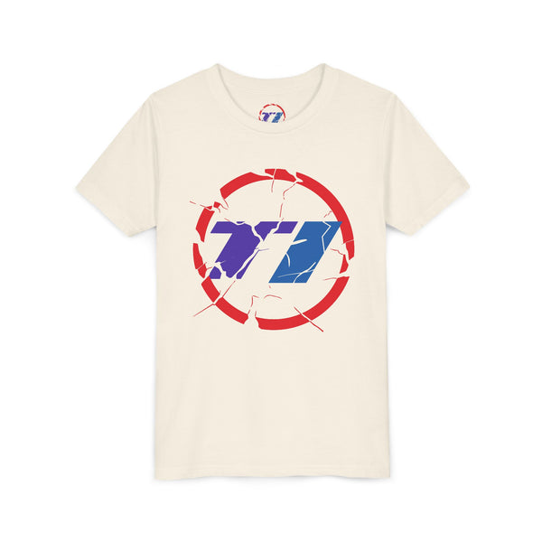 TI Youth Short Sleeve Tee - Cool Cracked Logo Design